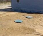 Typical Gravity septic system finish around the tank