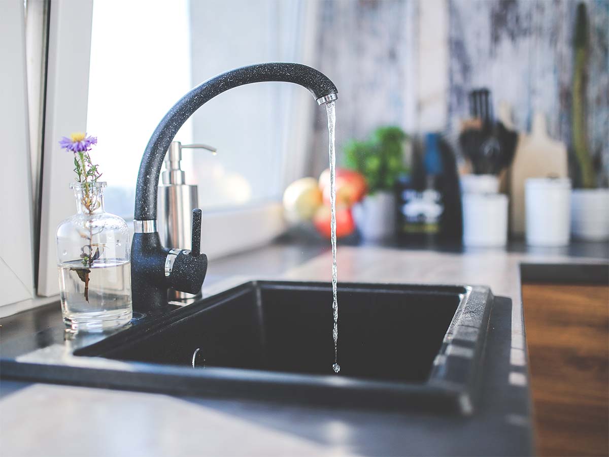 tap water from kitchen faucet