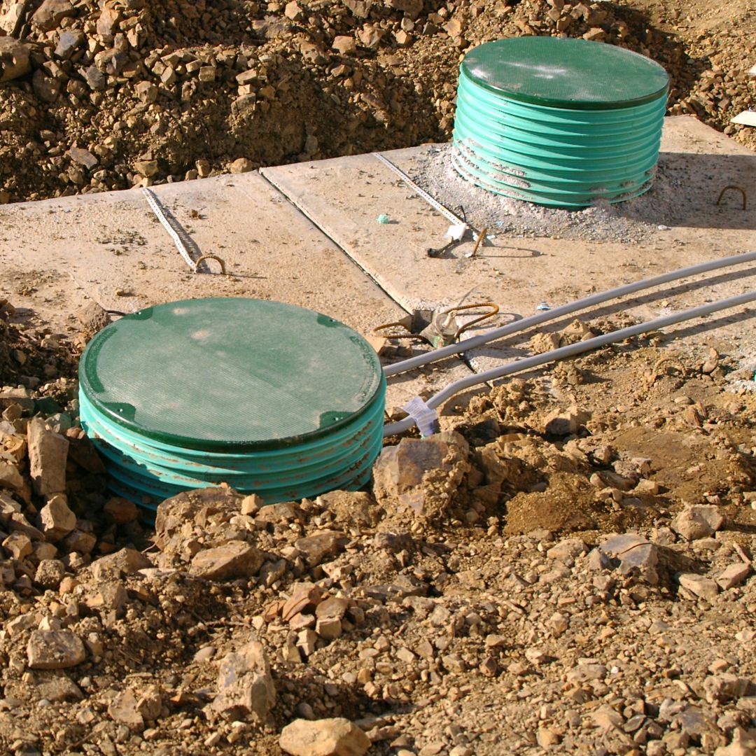 An image of a septic tank installation.
